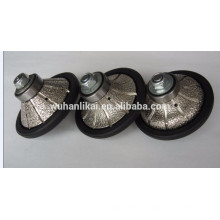 long life and high quality Vacuum brazed diamond profile wheel for granite